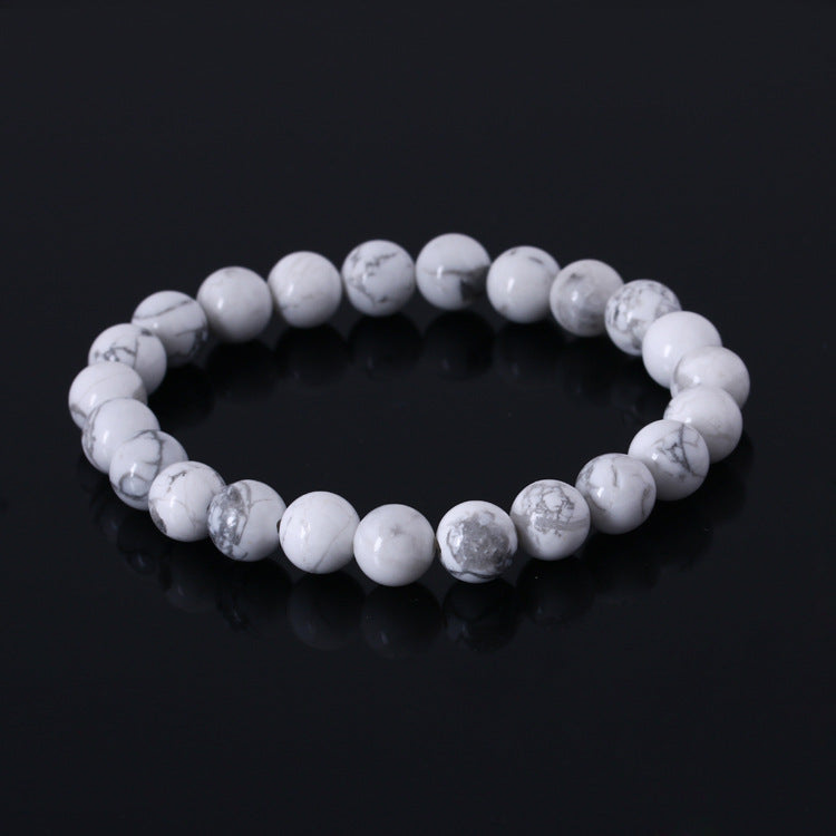 Elastic Beaded Bracelet with Natural Tiger Eye Stones