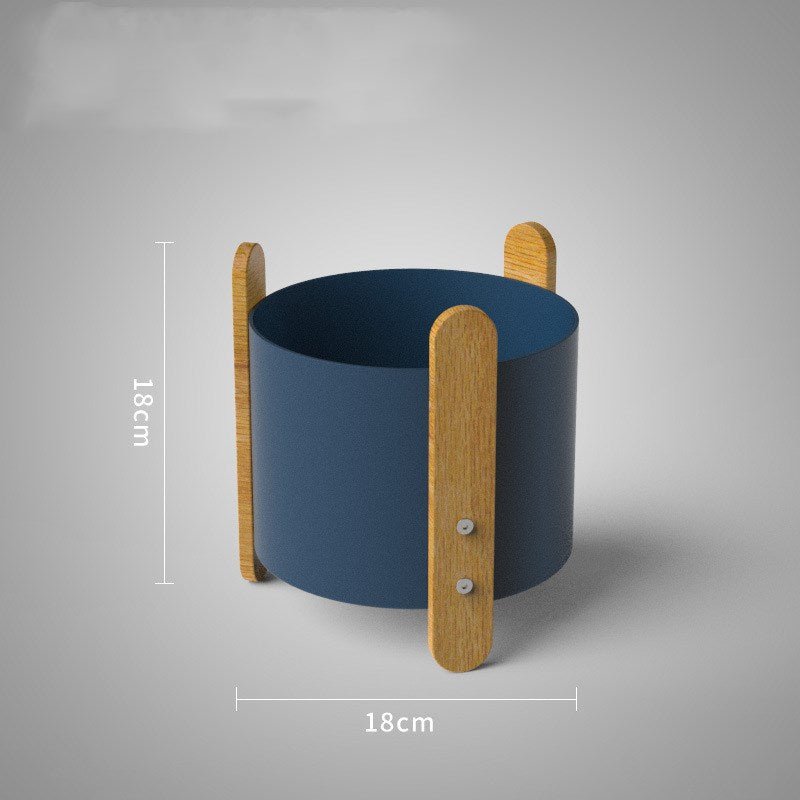 Nordic Iron Planter with Creative Minimalist Design