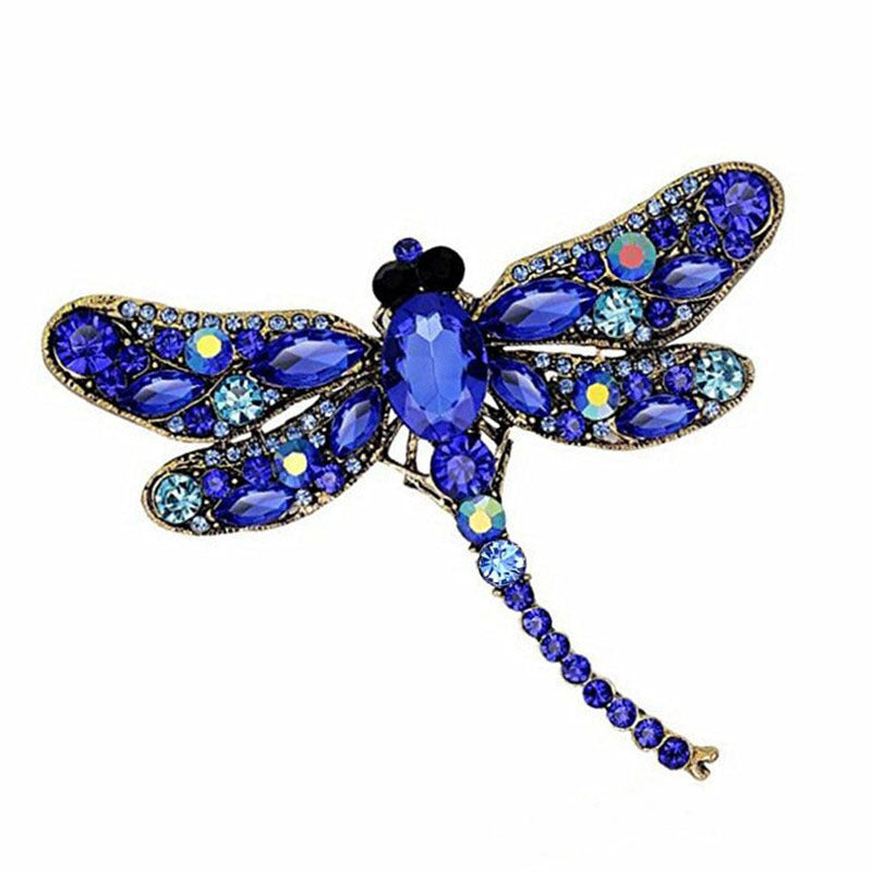 Vintage Dragonfly Brooch Scarf Clip Fashion Accessory