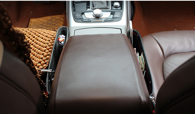 Car Seat Gap Storage Organizer and Trash Box