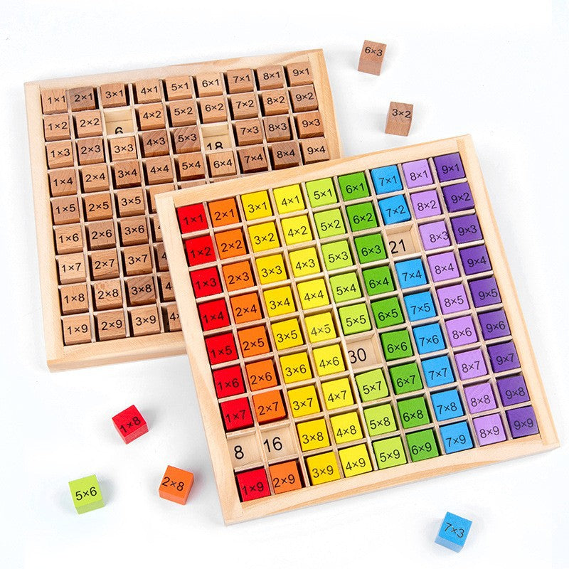 Wooden Educational Multiplication Table Toy for Kids