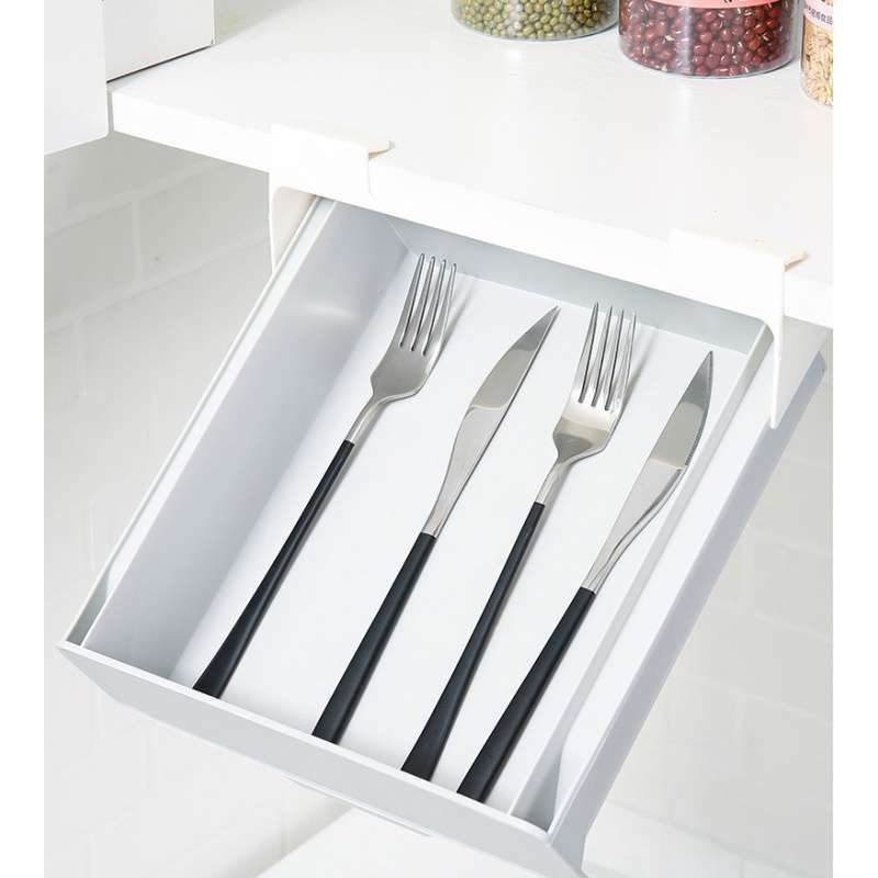 Hole-free Cabinet Hanging Storage Box with Drawers