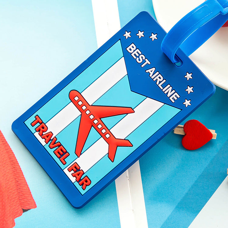 Creative Cartoon Silicone Luggage Tag for Suitcases