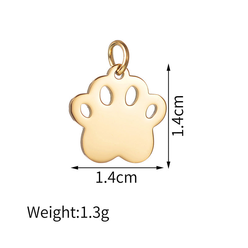 Polished Stainless Steel Pet Accessories for DIY Crafts
