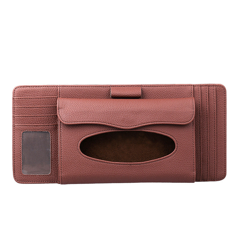 Car Sunshade Organizer with Multi-Function Card Holder