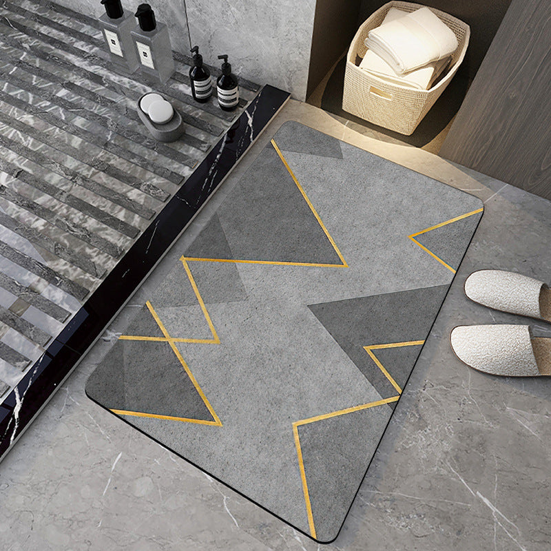 Bathroom Silicone Diatomaceous Water Absorbent Mat