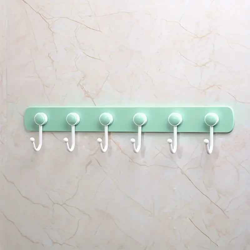 360° Rotating Kitchen Storage Rack with 6 Hooks