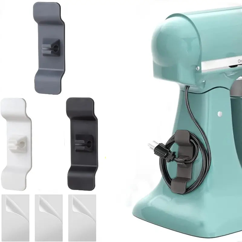 Cord Organizer with 4 Adhesives for Kitchen Appliances