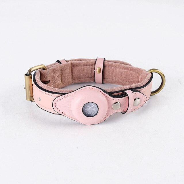 Anti-Verlust-Hundehalsband aus Leder