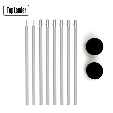 Adjustable 2m Aluminum Camping Tent Support Poles
