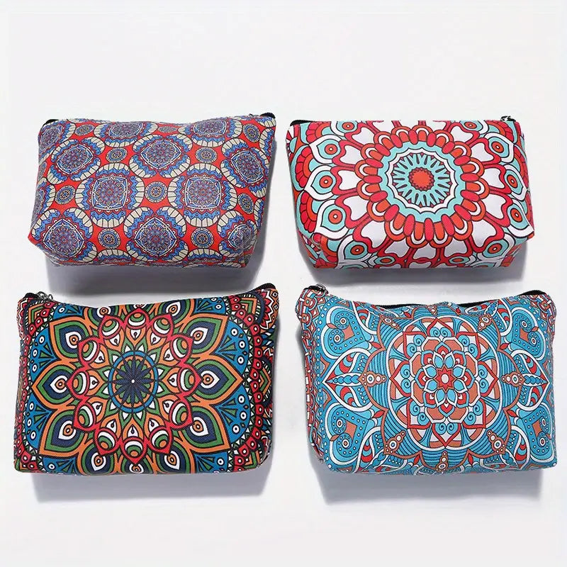 Vintage Waterproof PU Travel Makeup Cosmetic Bag Organizer