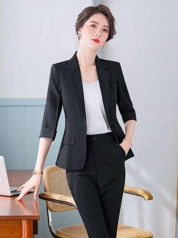 Women's Formal Business Suit for Spring and Summer
