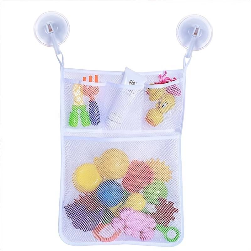 Bathtub Toy Organizer Hammock and Storage Caddy