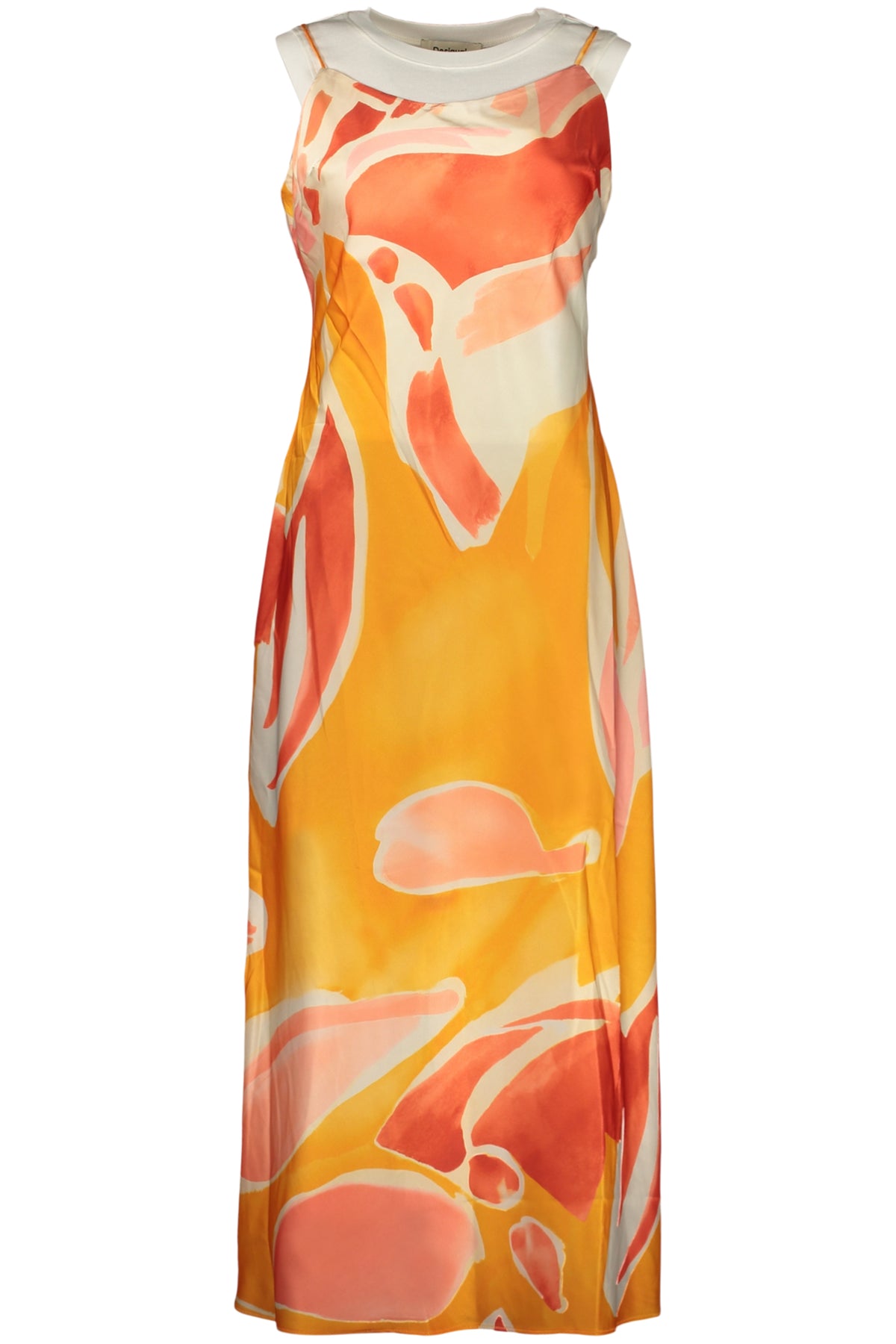 DESIGUAL WOMEN'S LONG DRESS ORANGE