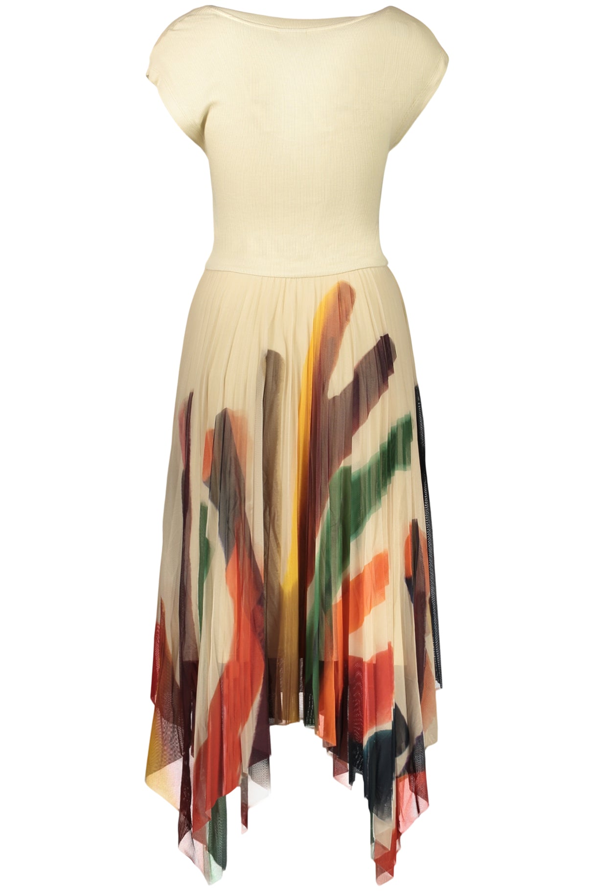 DESIGUAL WOMEN'S LONG DRESS IN BEIGE
