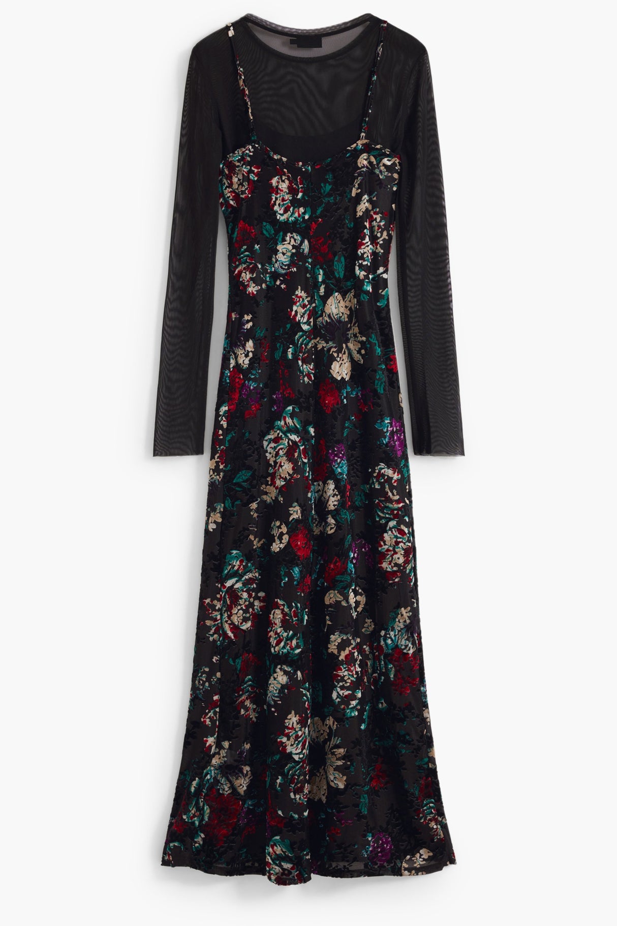 DESIGUAL WOMEN'S LONG BLACK DRESS