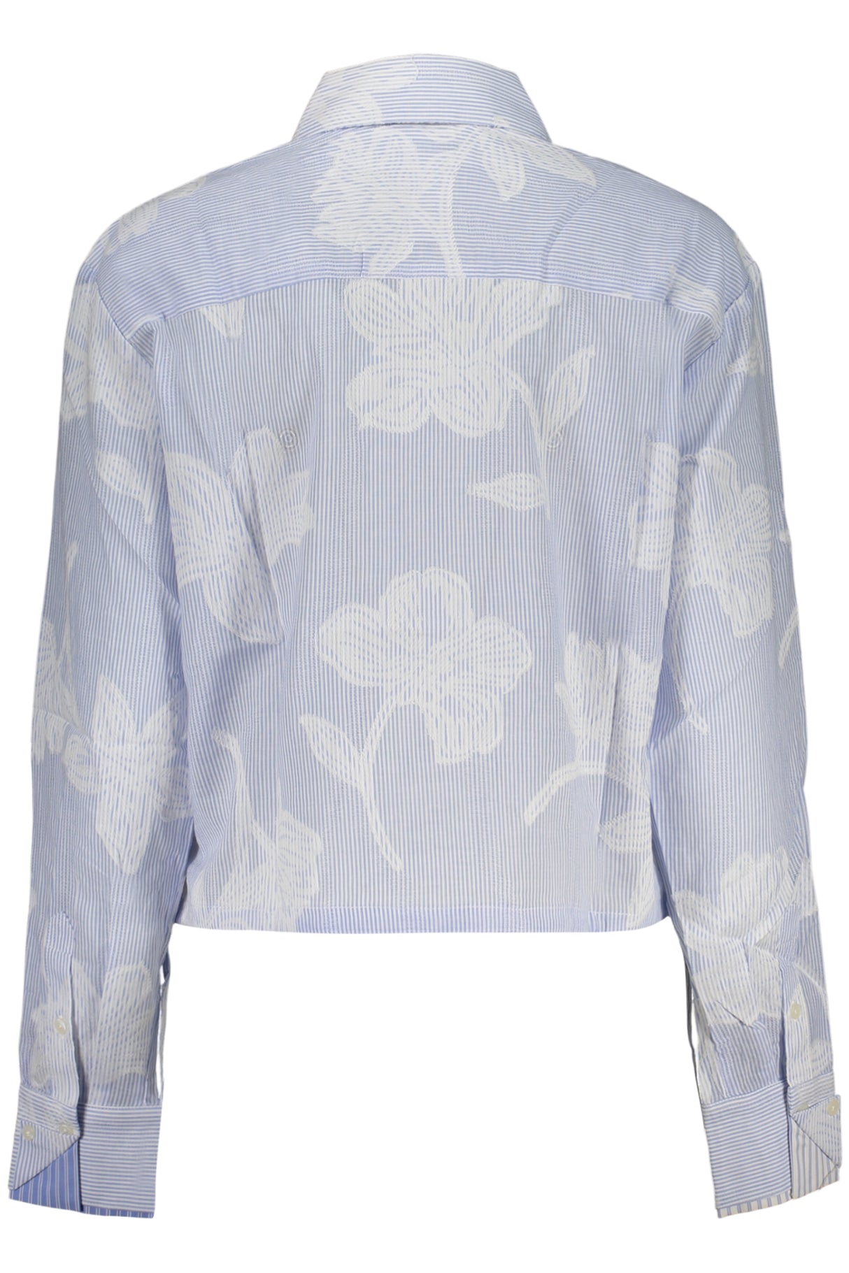 DESIGUAL WOMEN'S LONG-SLEEVED SHIRT, BLUE