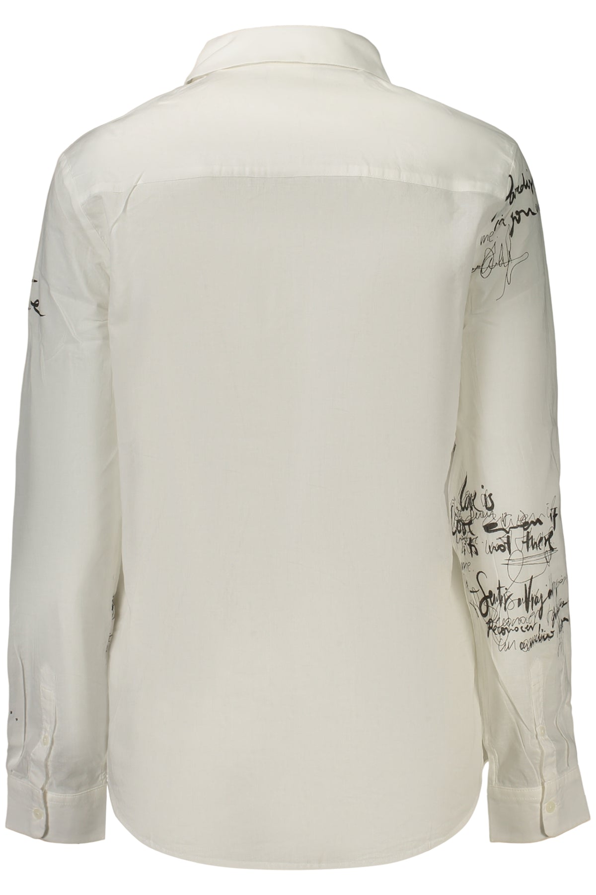 DESIGUAL WOMEN'S LONG-SLEEVED SHIRT WHITE