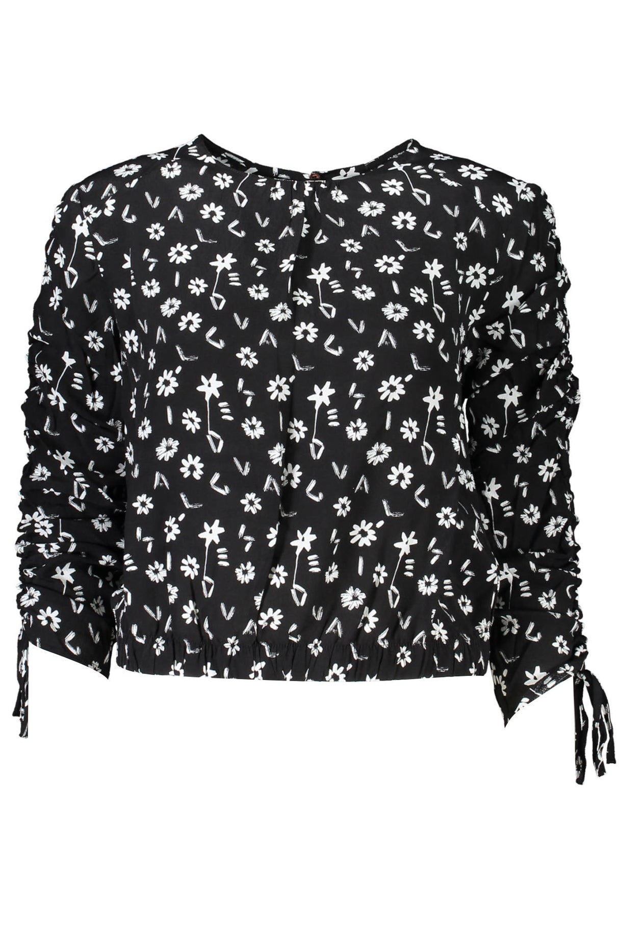 DESIGUAL LONG SLEEVE SHIRT WOMEN BLACK