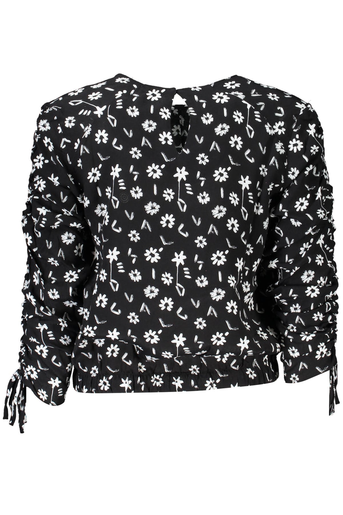 DESIGUAL LONG SLEEVE SHIRT WOMEN BLACK