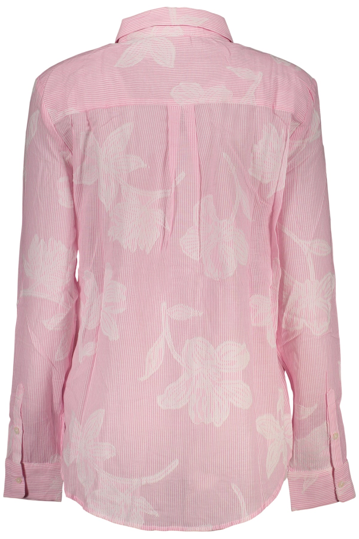 DESIGUAL WOMEN'S PINK LONG-SLEEVED SHIRT
