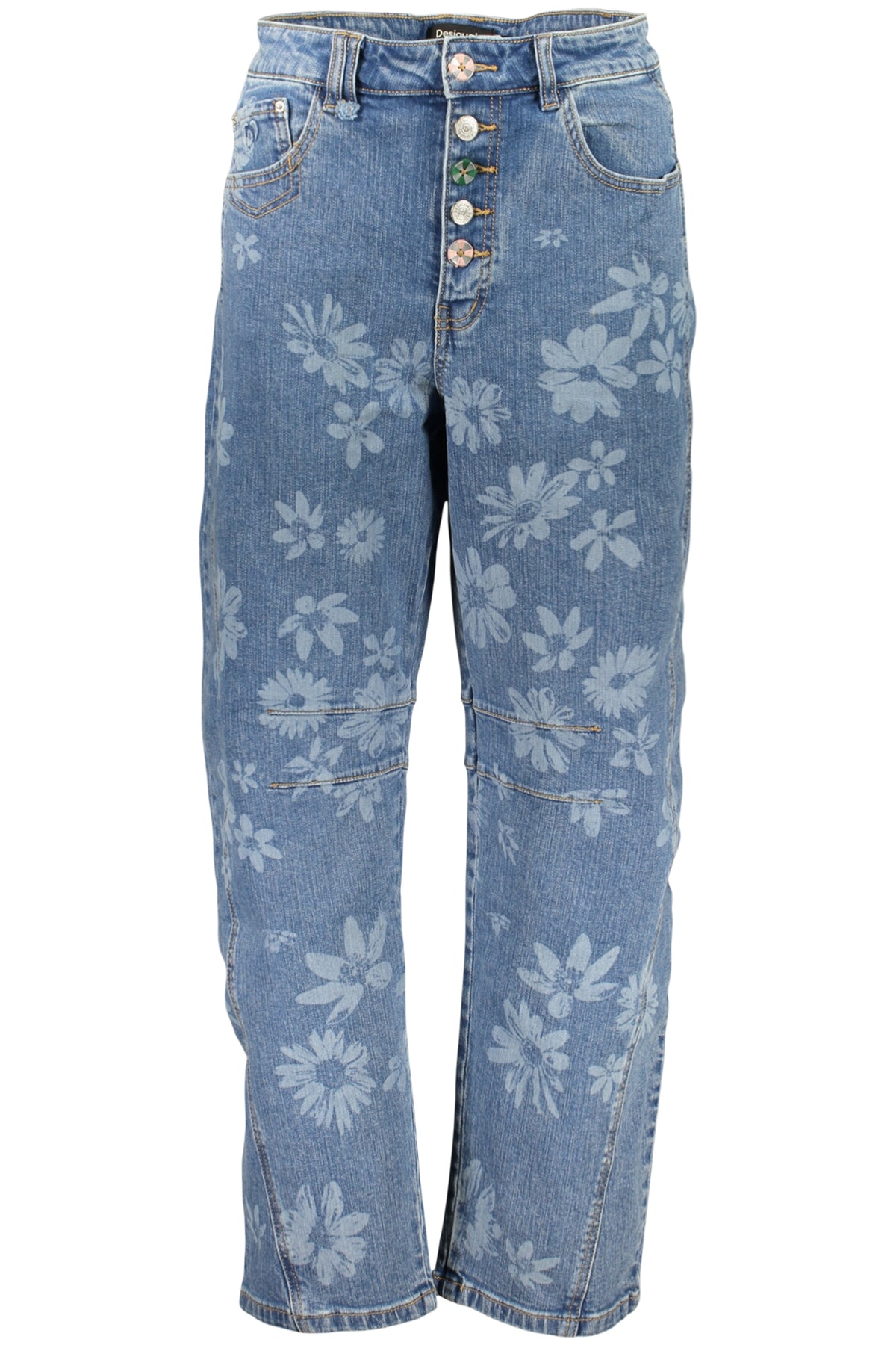 DESIGUAL WOMEN'S DENIM JEANS, BLUE