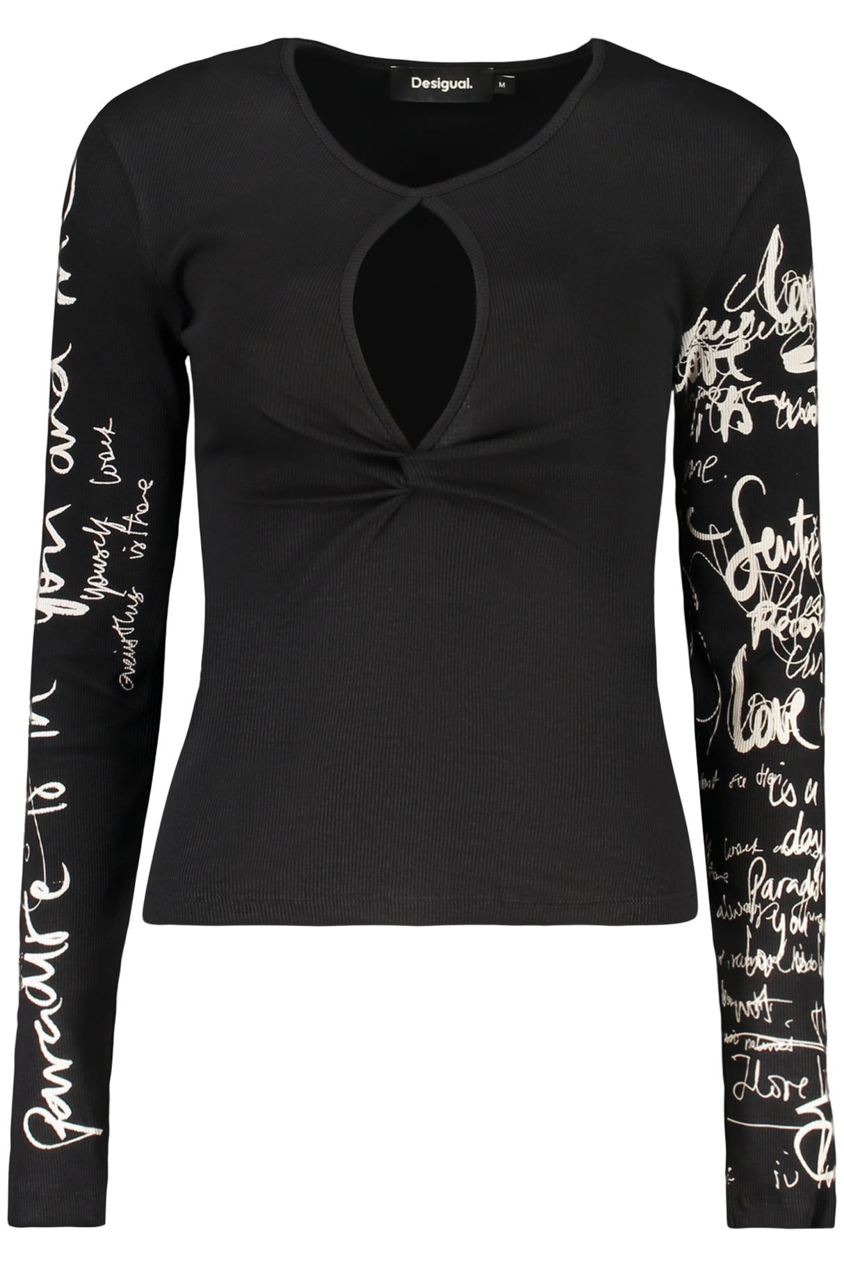 DESIGUAL WOMEN'S BLACK SWEATER