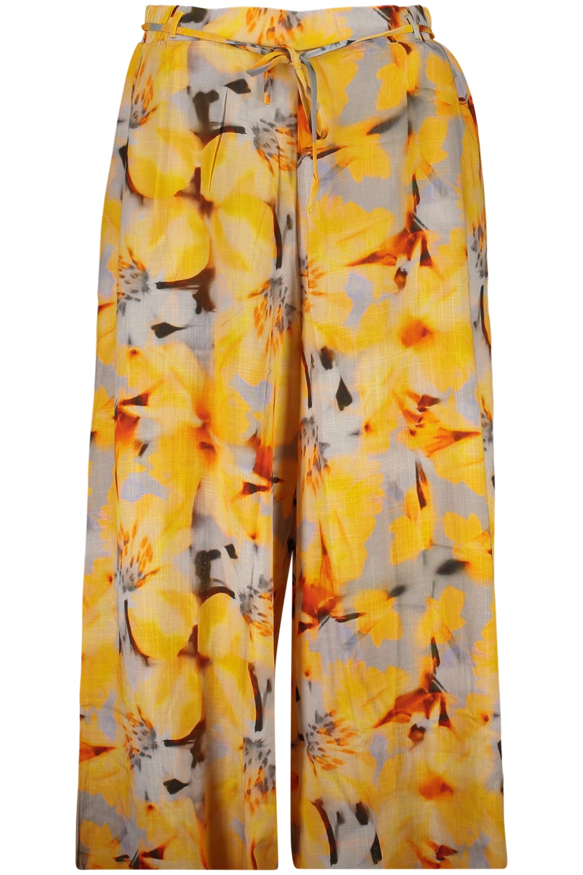 DESIGUAL WOMEN'S YELLOW TROUSERS