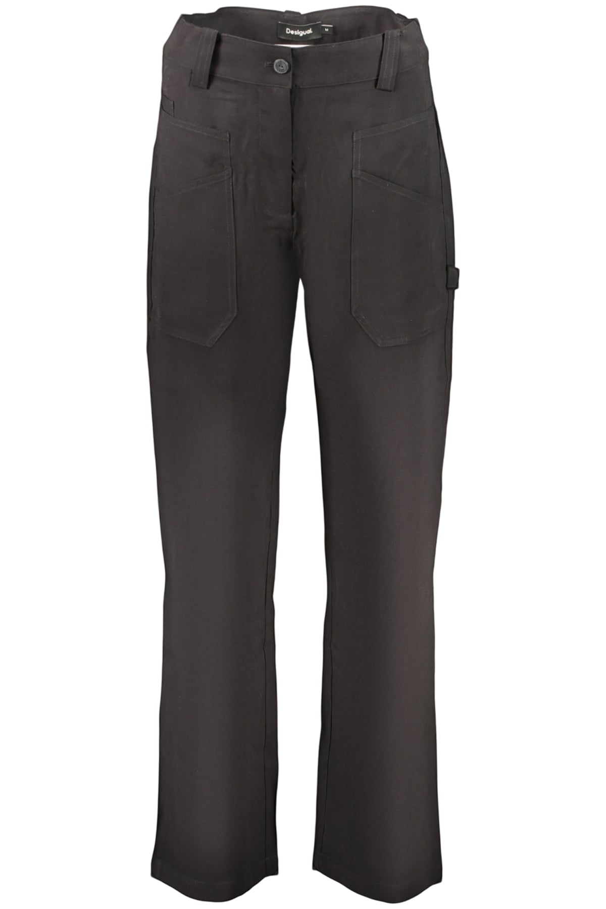 DESIGUAL WOMEN'S BLACK TROUSERS