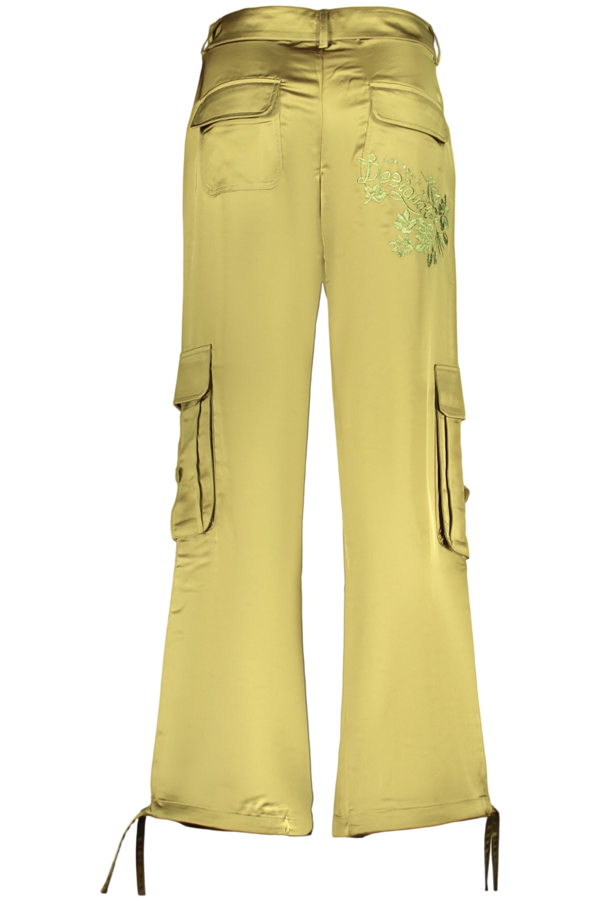 DESIGUAL WOMEN'S GREEN TROUSERS