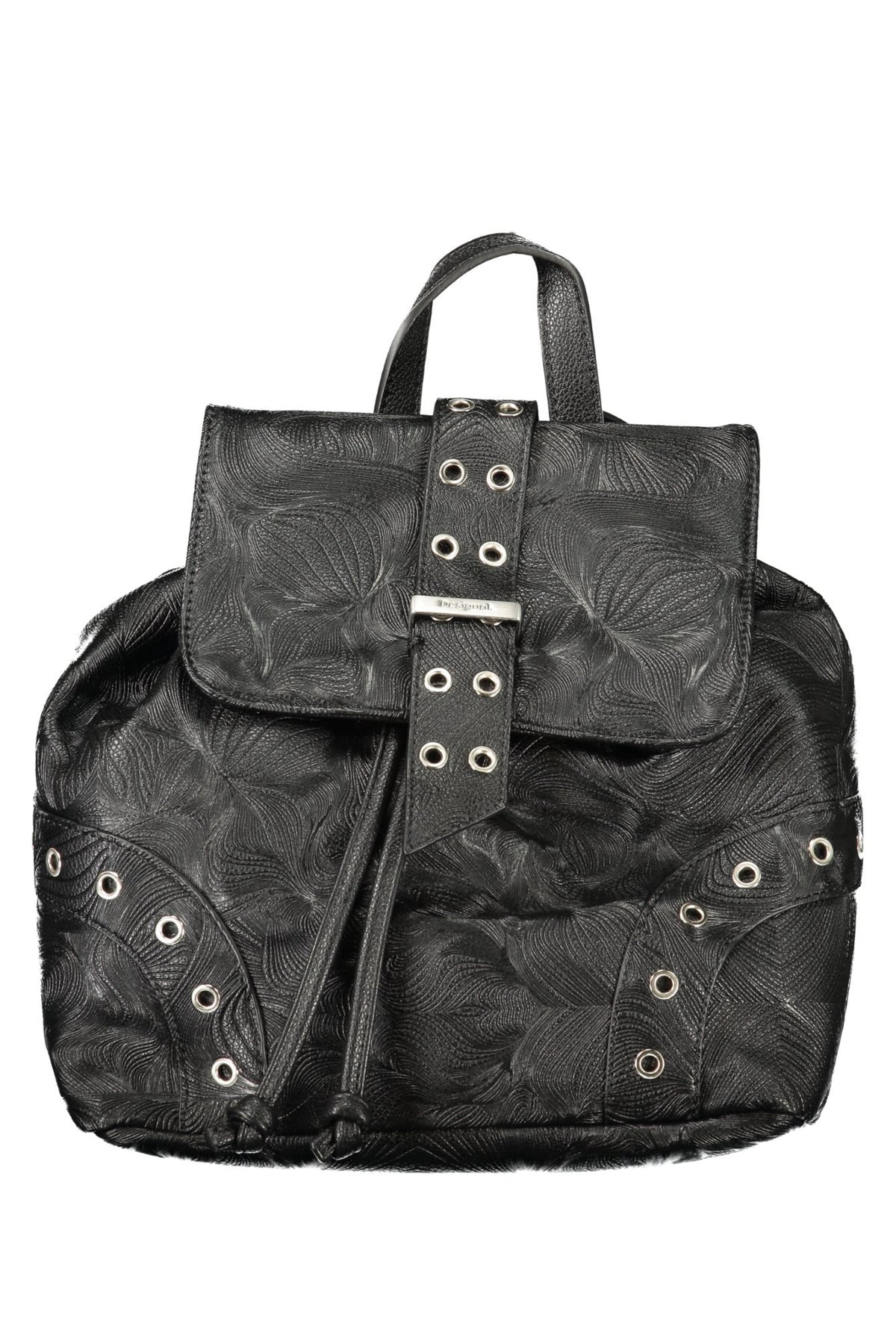 DESIGUAL WOMEN'S BLACK BACKPACK