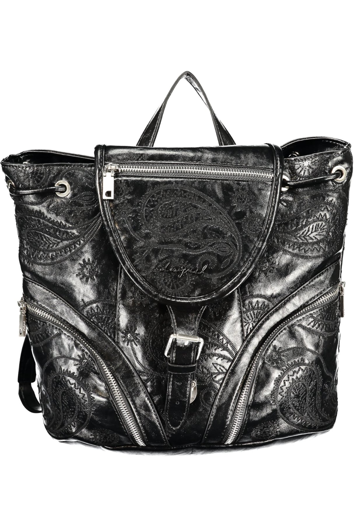DESIGUAL WOMEN'S BLACK BACKPACK