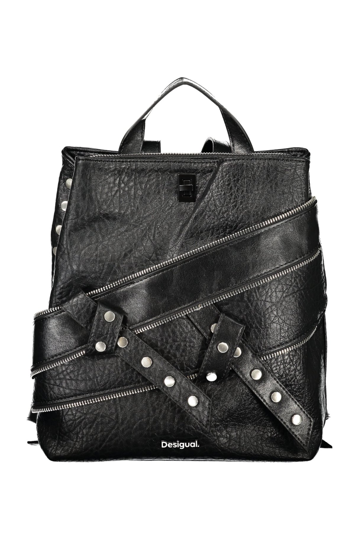 DESIGUAL WOMEN'S BLACK BACKPACK