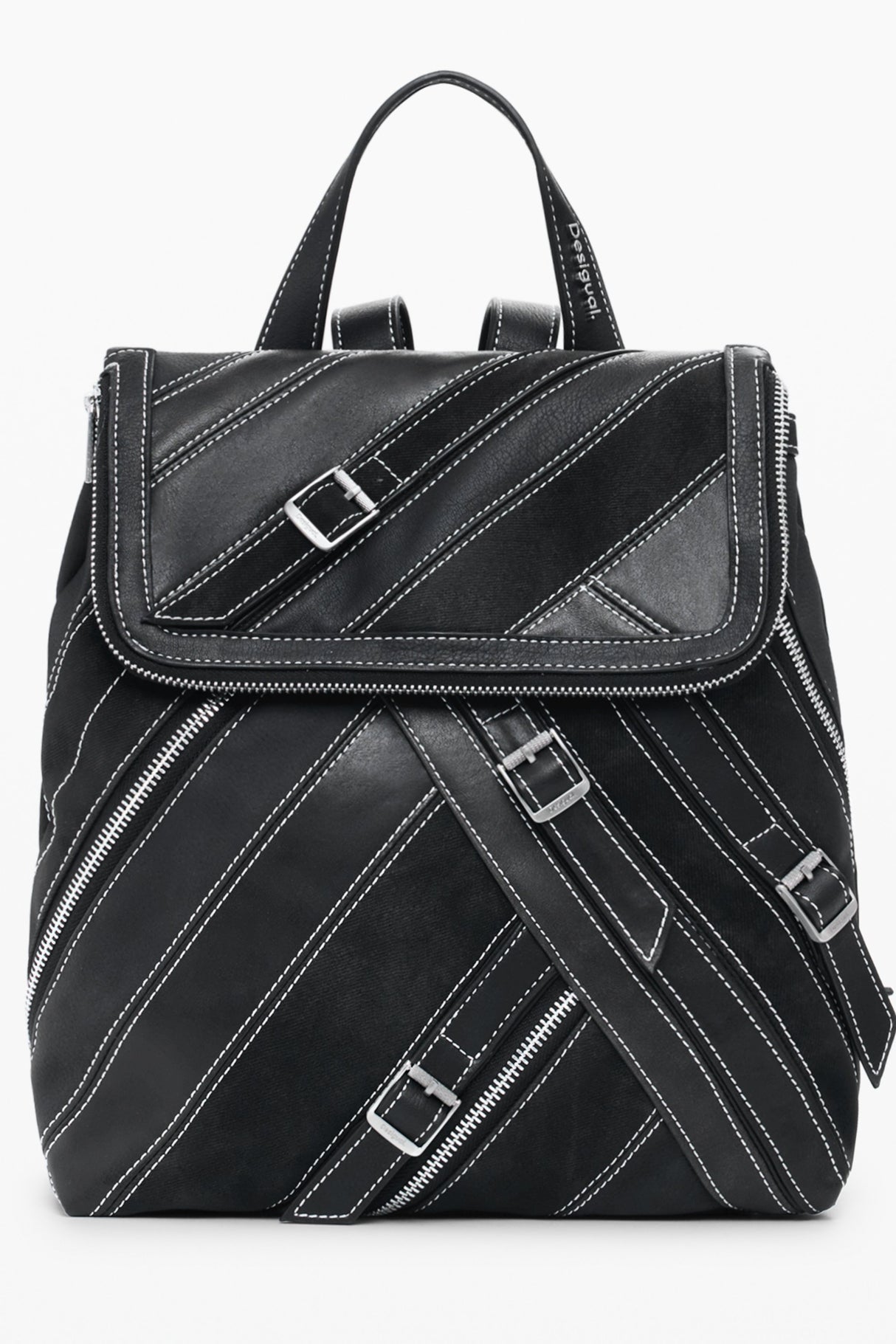 DESIGUAL WOMEN'S BLACK BACKPACK