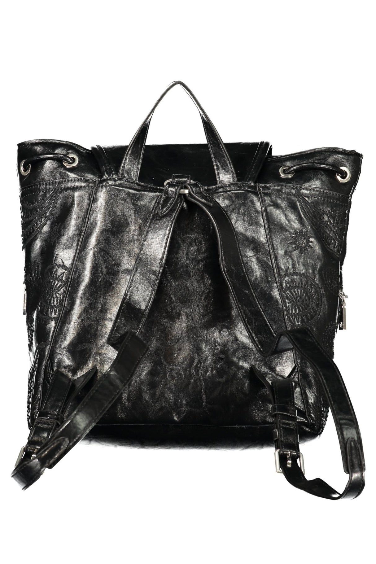 DESIGUAL WOMEN'S BLACK BACKPACK
