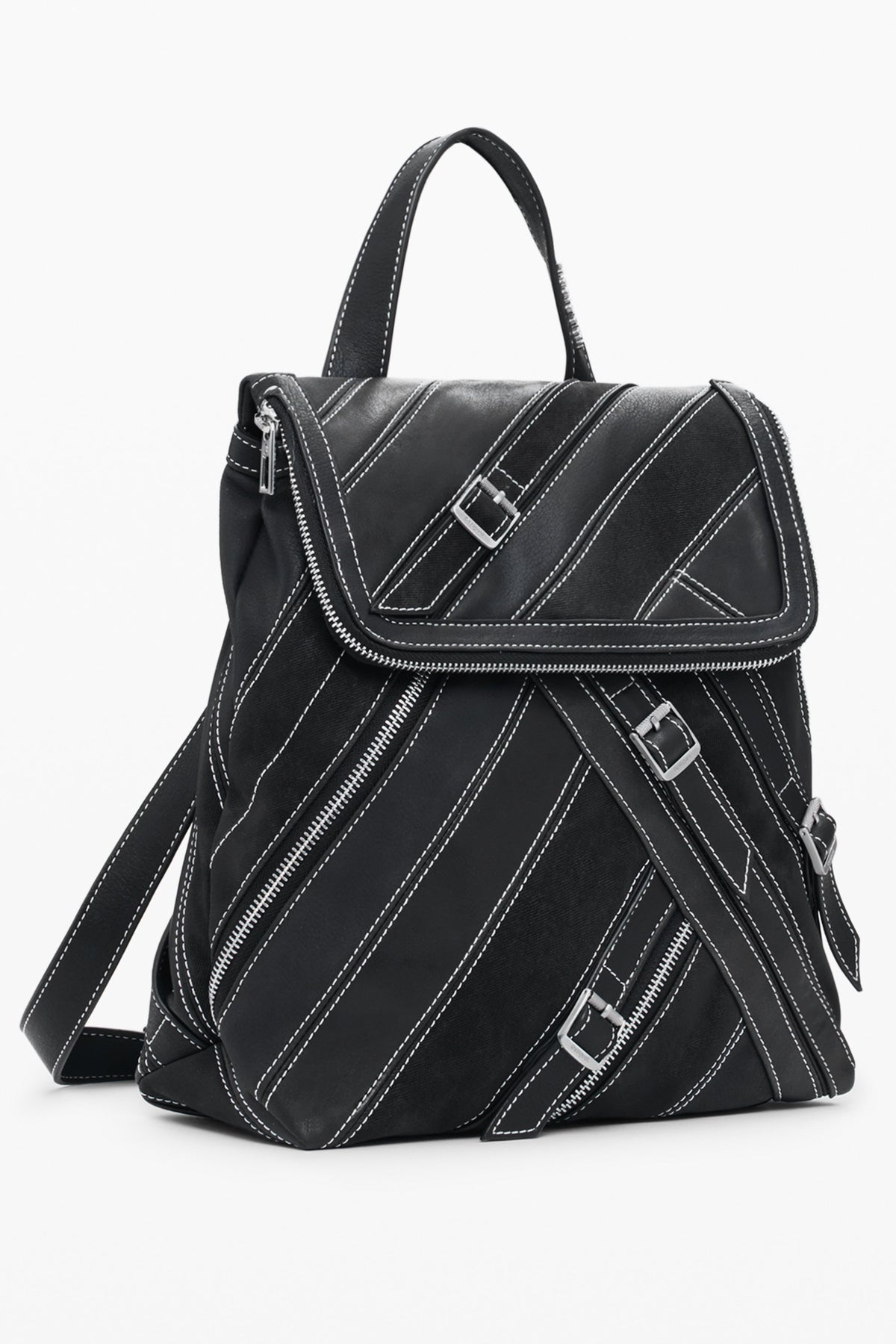 DESIGUAL WOMEN'S BLACK BACKPACK