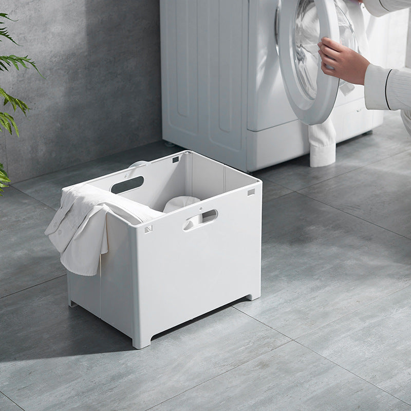 Wall-Mounted Laundry Basket with Multifunctional Storage