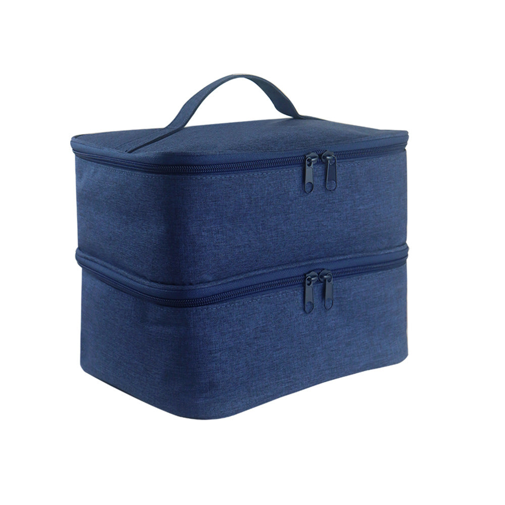 Portable Nail Polish Organizer with Dual Compartments