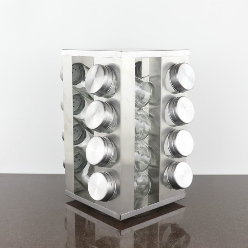 Stainless Steel Seasoning Storage Jar for Kitchen