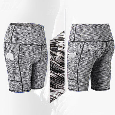 High-Waisted Yoga Fitness Shorts