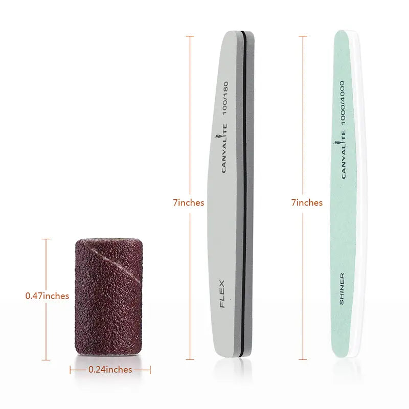 100 Pieces Nail File and Sanding Bands Set