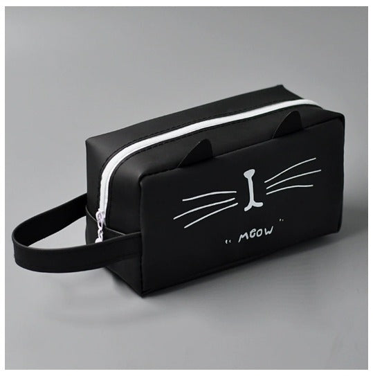 Cat Pencil Case, Silicone Stationery Organizer