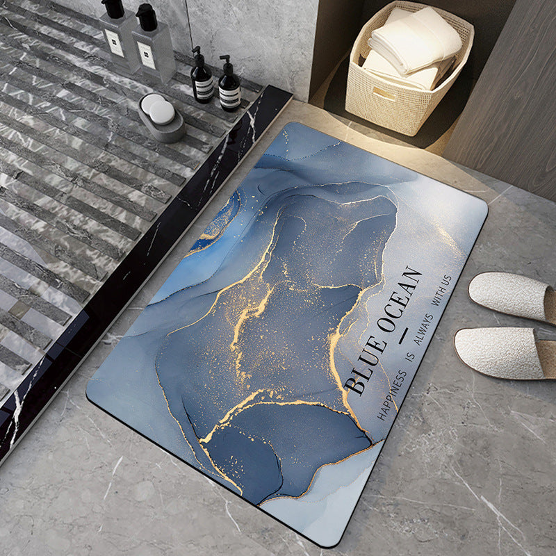 Bathroom Silicone Diatomaceous Water Absorbent Mat