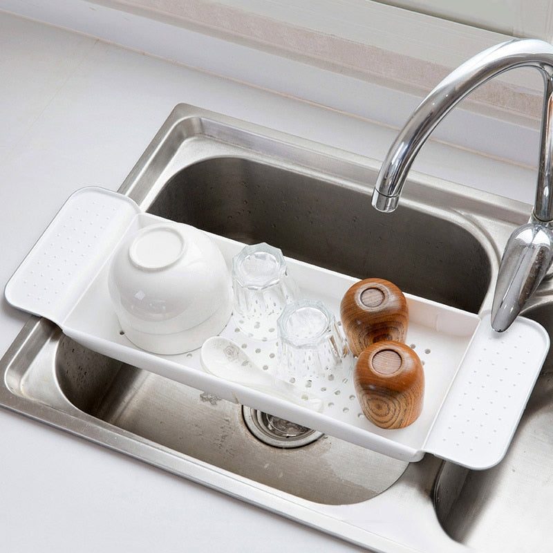Retractable Bathtub Shelf for Bathroom Storage