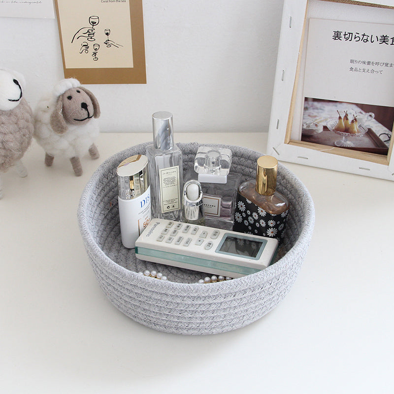 Scandinavian Cotton Rope Storage Basket for Toys & Laundry