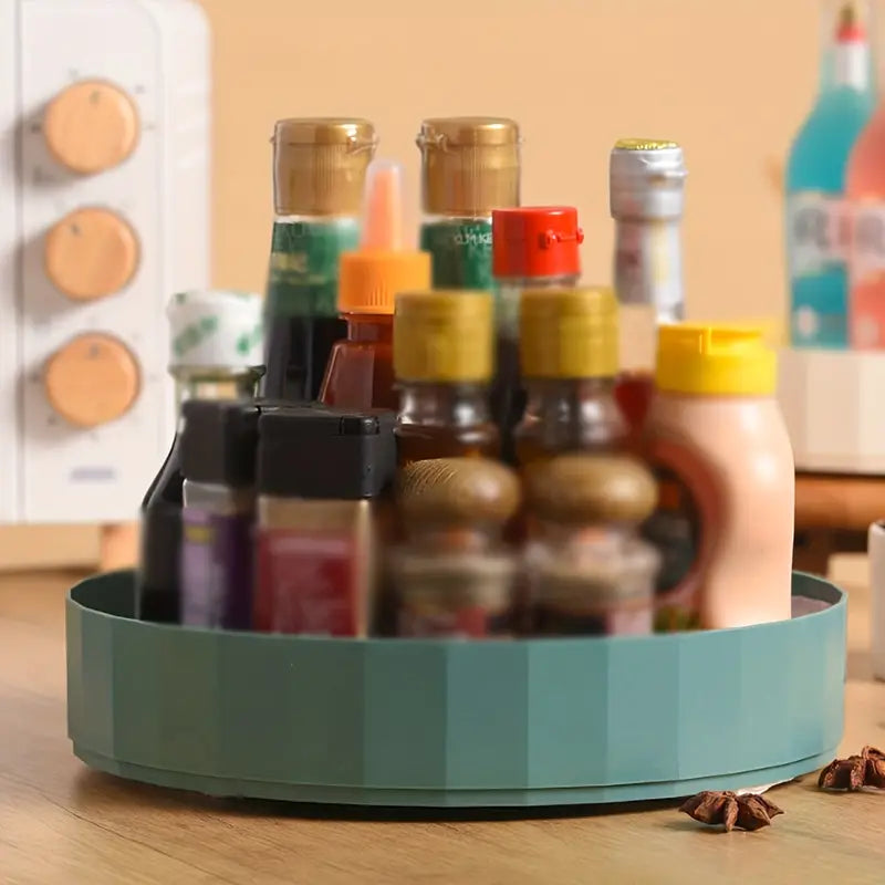 Rotatable Kitchen Storage Rack for Salt and Sauce