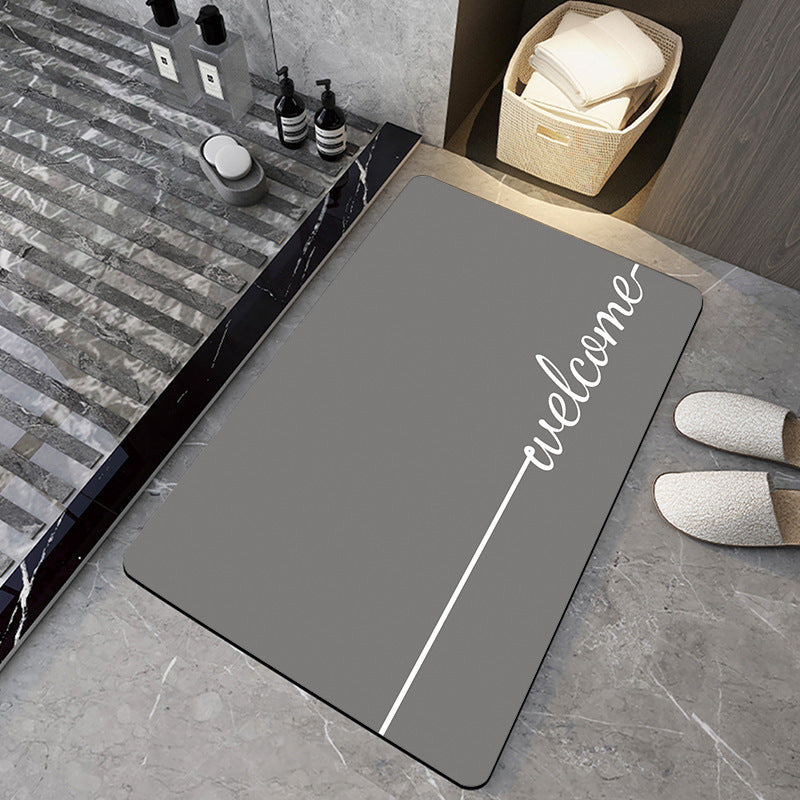 Bathroom Silicone Diatomaceous Water Absorbent Mat