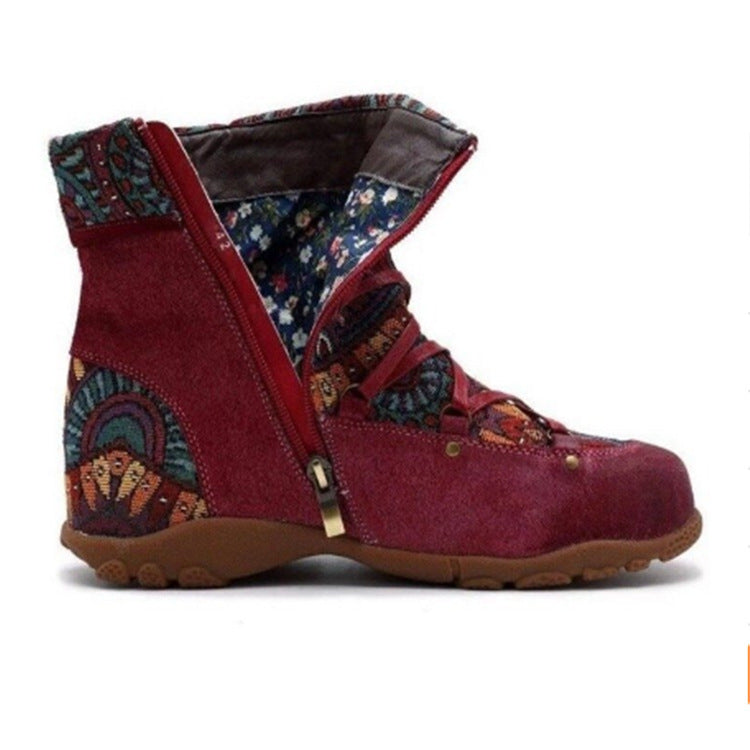 Plus Size Women's Winter Flat Short Boots
