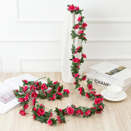 250CM Artificial Rose Garland for Home and Garden Decor