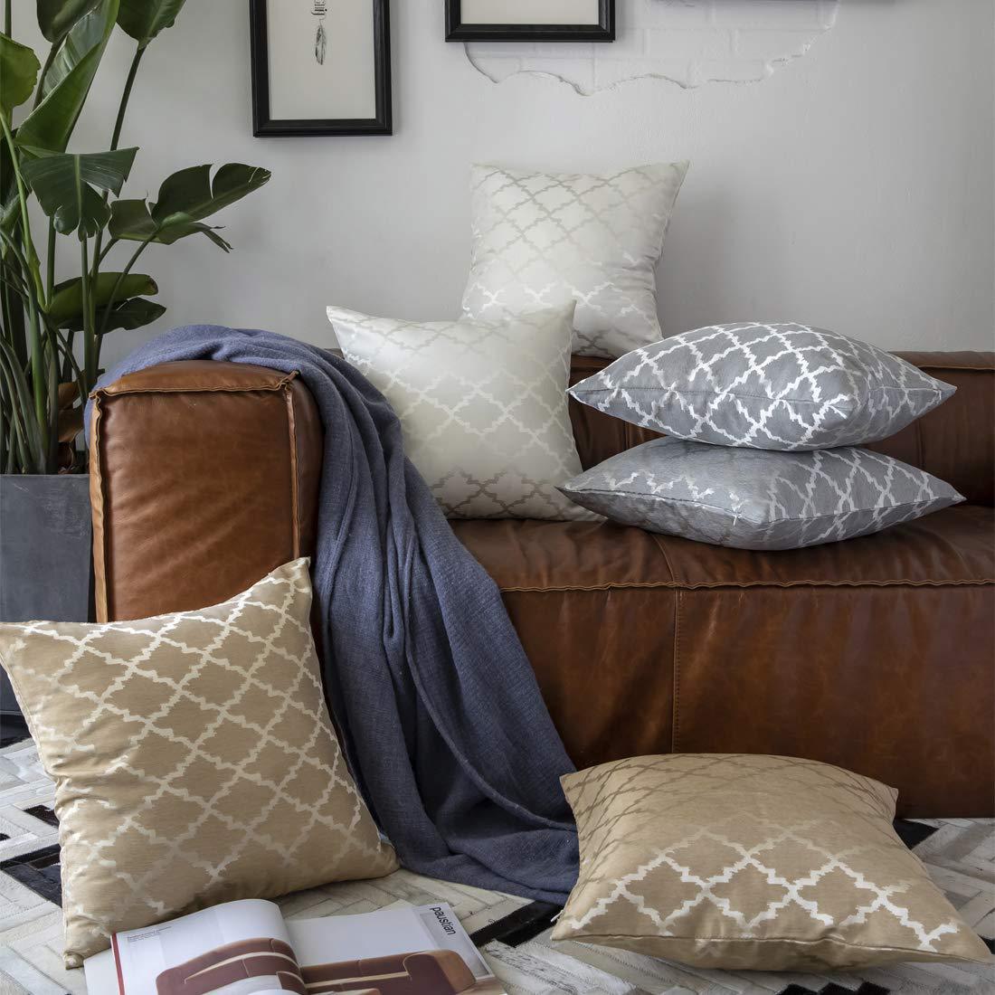 Thin Diamond Pattern Cushion Cover for Home Decor